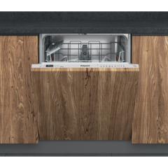 Hotpoint H2I HD526 UK H2IHD526UK Built In Dishwasher - Silver - 14 Place Settings