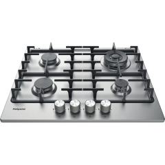 Hotpoint PPH60GDFIXUK 59cm Gas Hob - Silver
